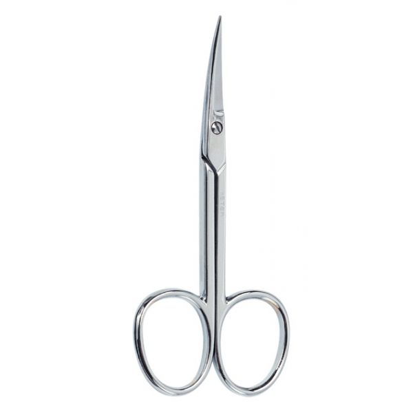 BETER Tijera Manicura Pieles Curva Cromada Tijeras curvas para Manicura