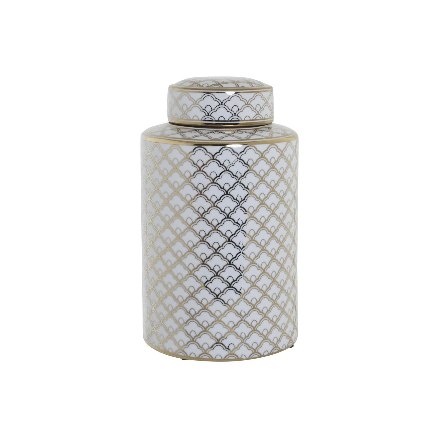 JARRON PORCELANA 18X18X30,5 BLANCO LD181512