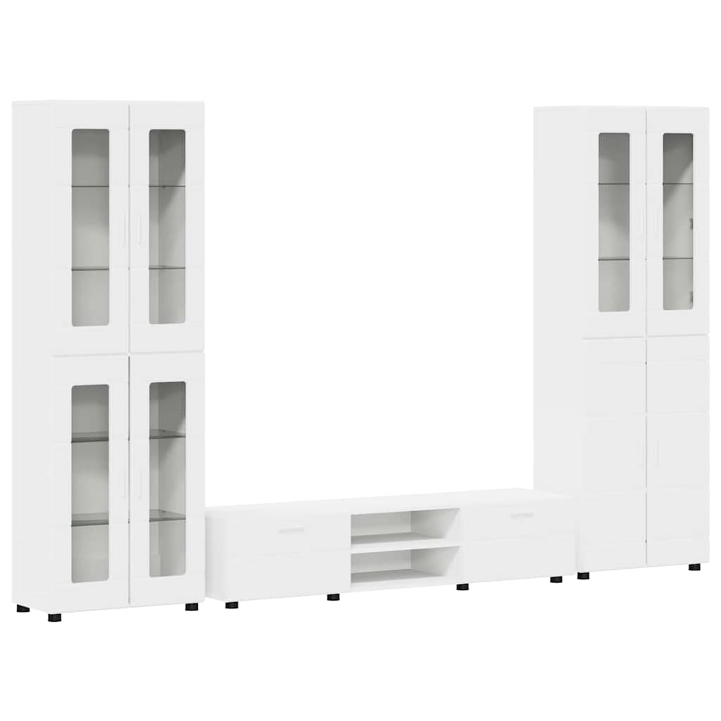 vidaXL Conjunto de mueble de TV con cajón FLORIN Madera de ingeniería