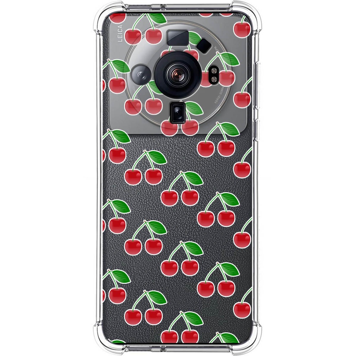 Funda Silicona Antigolpes para Xiaomi 12S Ultra diseño Cerezas Dibujos