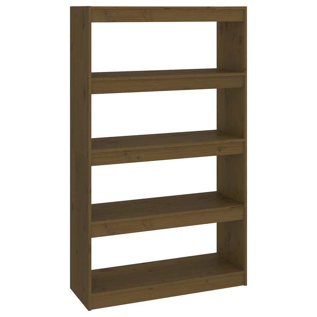 vidaXL Estantería/divisor de espacios madera pino 80x30x135,5 cm Marrón, Blanco, Gris Mueble Almacenaje Estantería para Oficina, Estudio, Dormitorio Estantería/Librería/ mueble de Almacenamiento