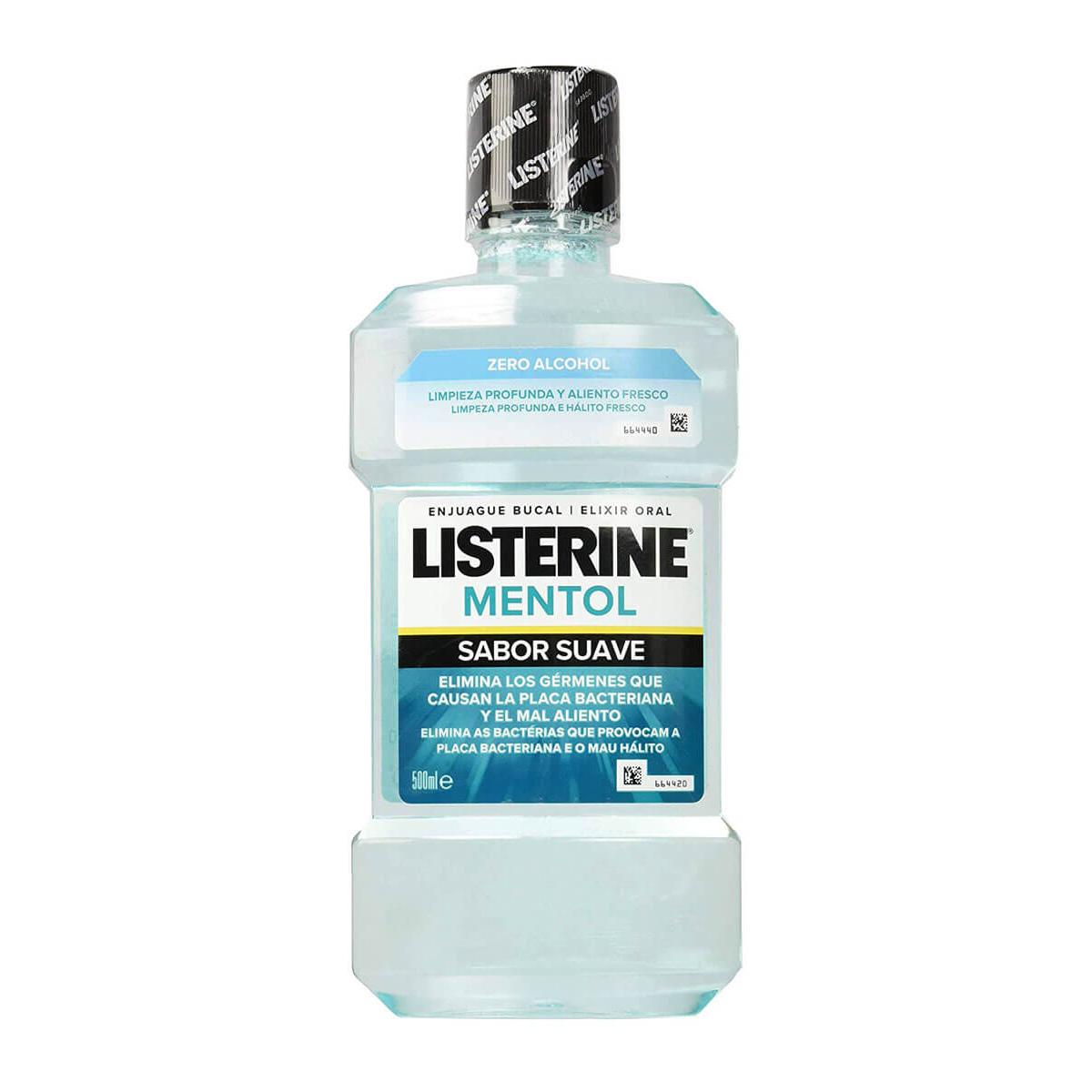 Listerine - Listerine mentol sabor suave 500ml