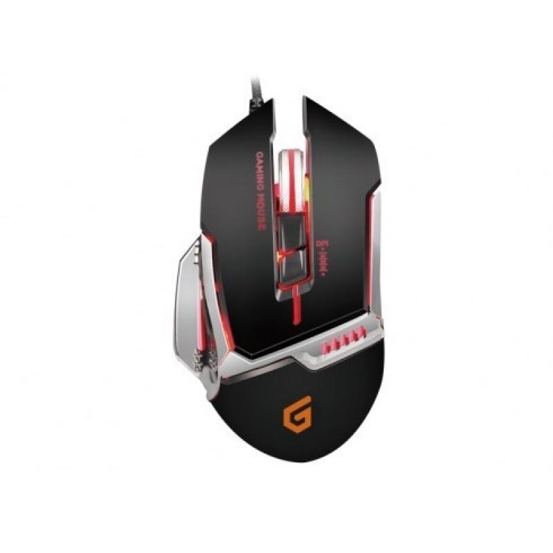 Conceptronic Ratón USB para juegos DJEBBEL02B 8D, 4000 DPI
