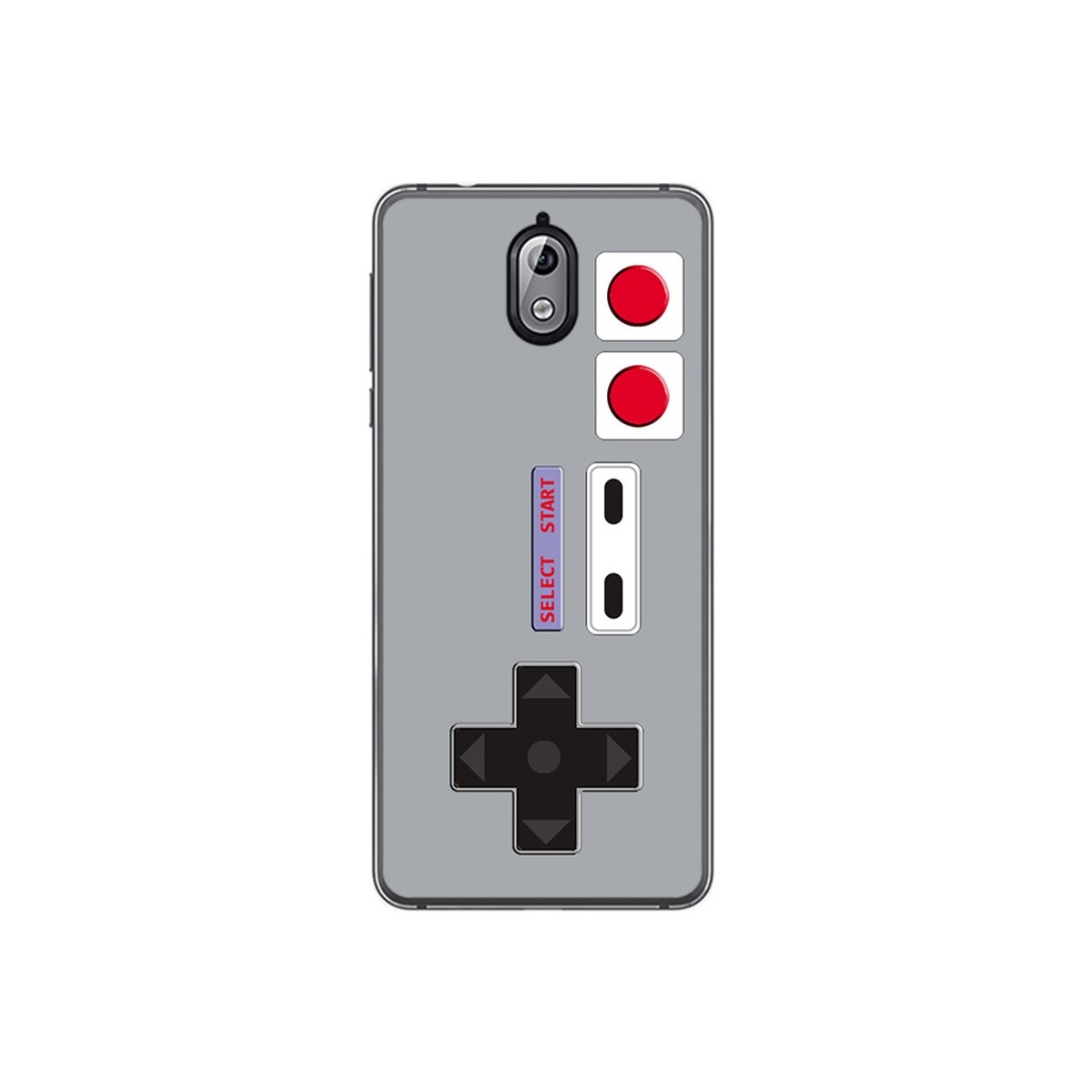 Tumundosmartphone Funda Gel Tpu para Nokia 3.1 (2018) Diseño Consola Dibujos