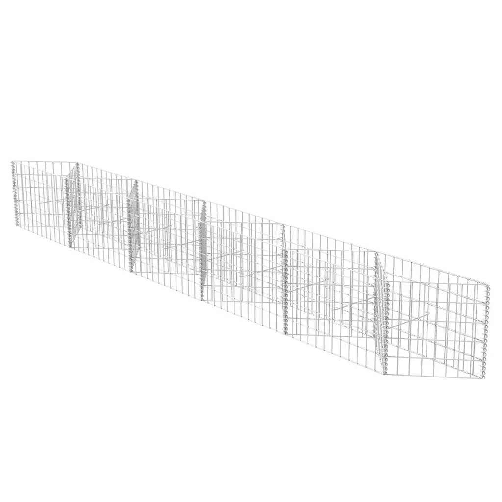 Vidaxl Cesta de Muro de Gaviones de Acero Galvanizado 300 X 30 X 100 Cm