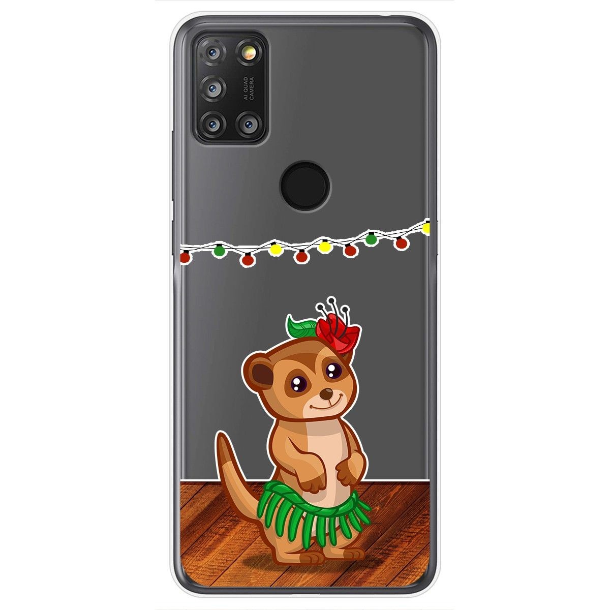 Tumundosmartphone Funda Gel Transparente para Alcatel 3X 4CAM diseño Suricata Dibujos