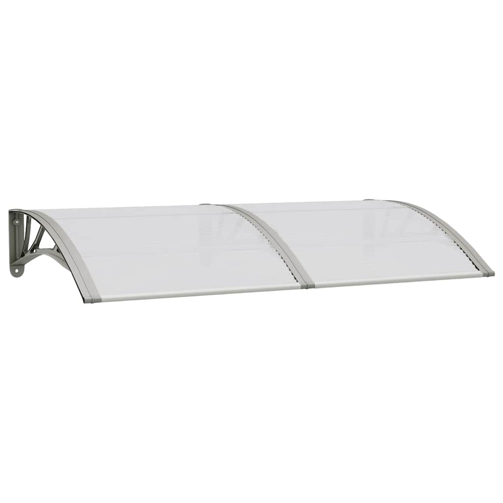 vidaxl marquesina de puerta policarbonato 150x75 cm