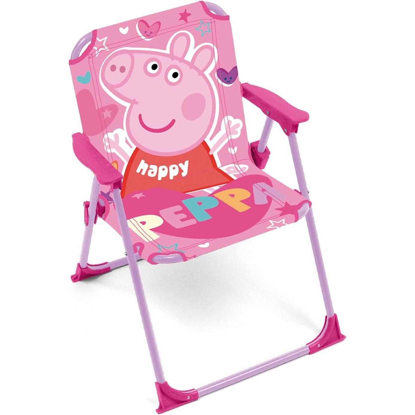 Arditex Silla Plegable con Brazos de 38x32x53cm - Silla Infantil Con Dibujo - Apta para uso exterior o playa