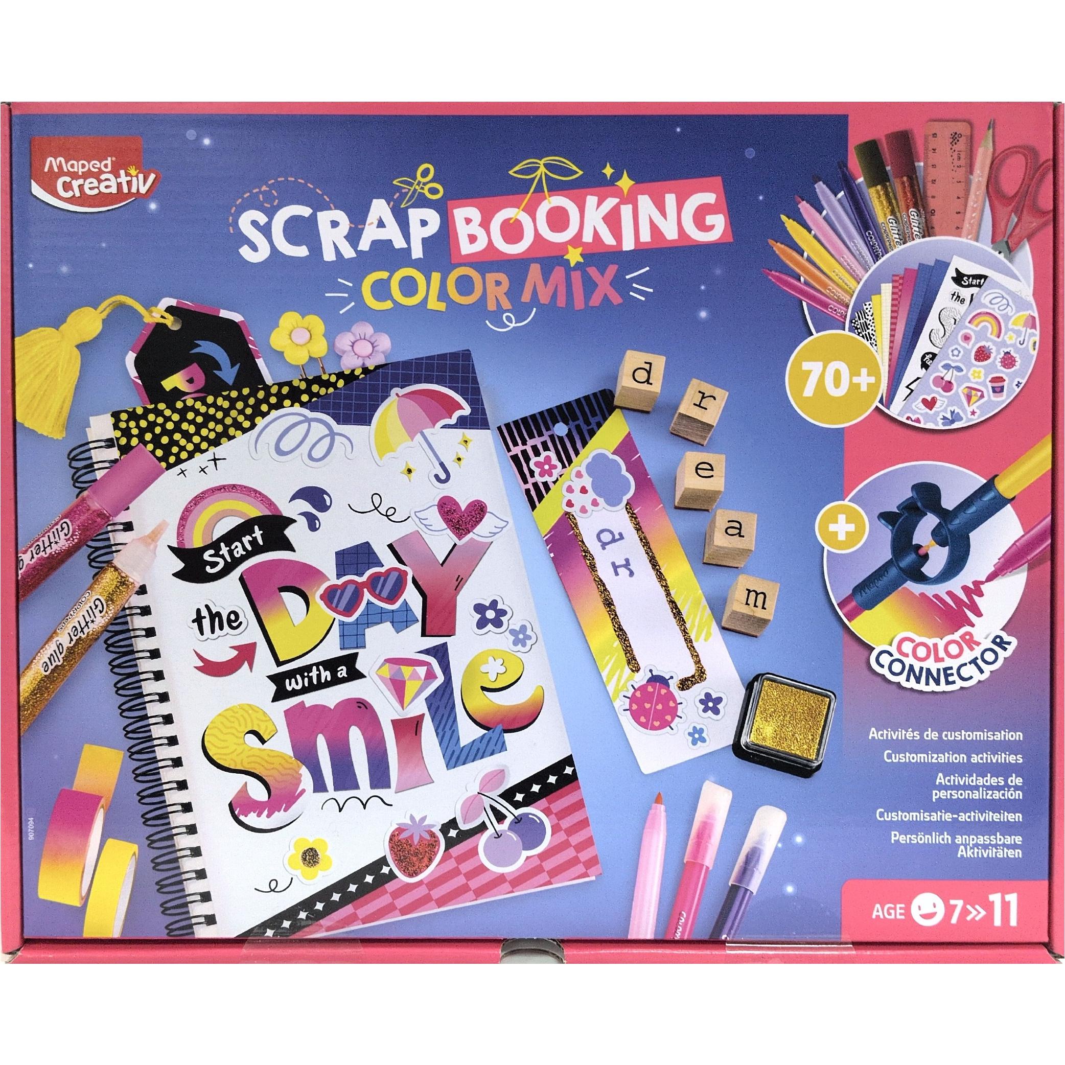 Maped - Kit de Scrapbooking con Accesorios - Desarrolla Tu Creatividad - Recomendado para Edades 7-11
