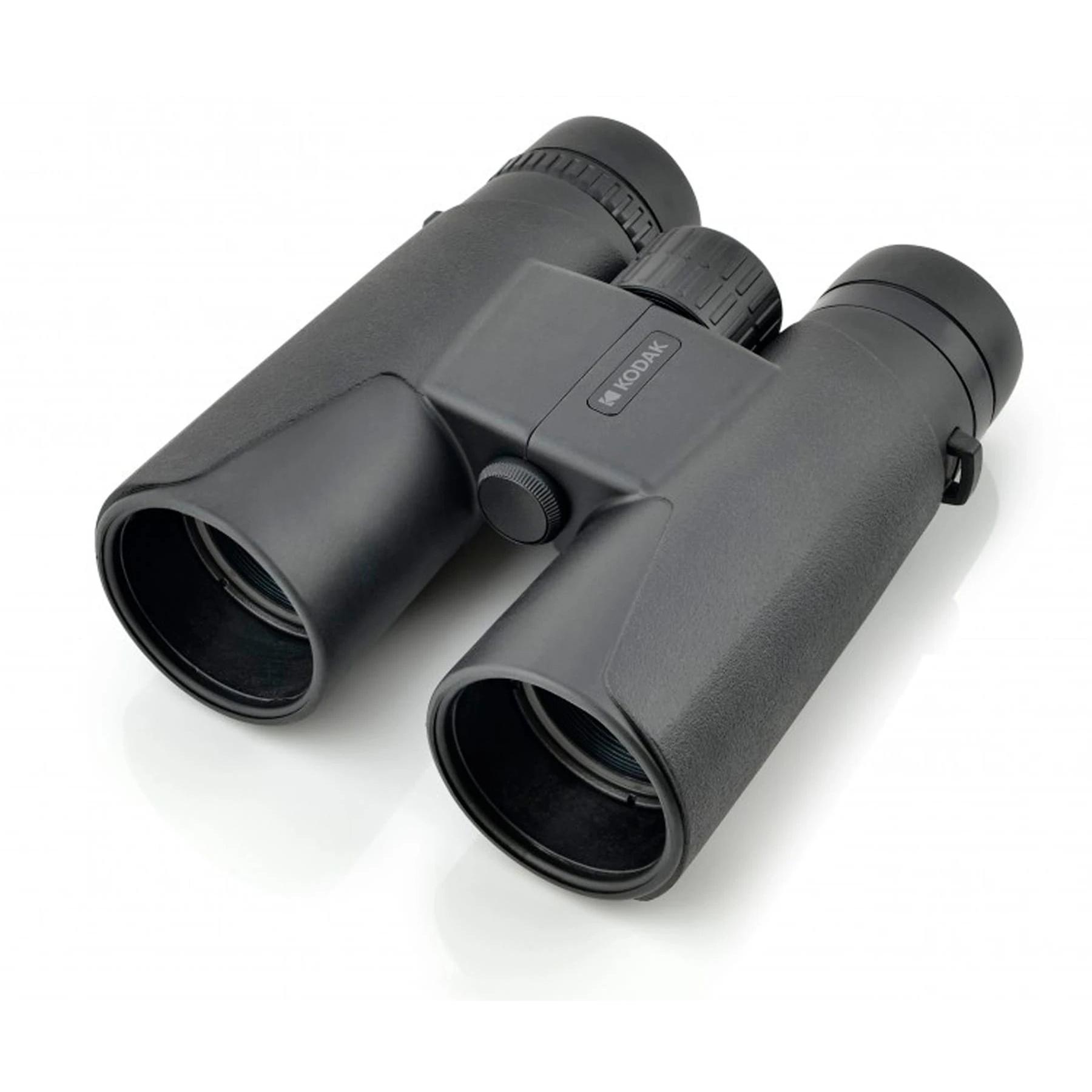 Kodak - Prismáticos BCS800BK con aumento 10x y lentes de 42 mm para observación en baja luz, diseño ergonómico negro ideal para aves, deportes y astronomía
