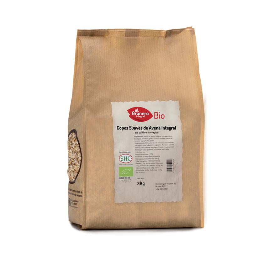 Copos suaves de avena integral Bio El Granero Integral
