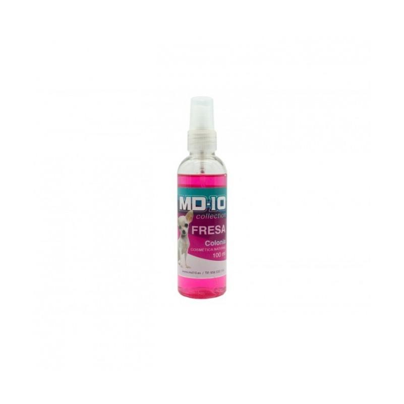 Colonia para Perros - Perfume para Perros - Duradero y Respetuoso con el pH - Apto para Todas las Razas y Edades - Sin Parabenos ni Siliconas - Fragancia de Fresa - 100 ml - MD10 COLLECTION