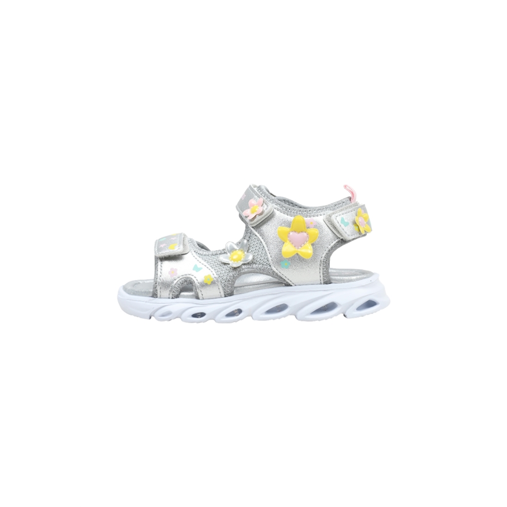 Conguitos COSH260017 Sandalias Planas Niña Plateado