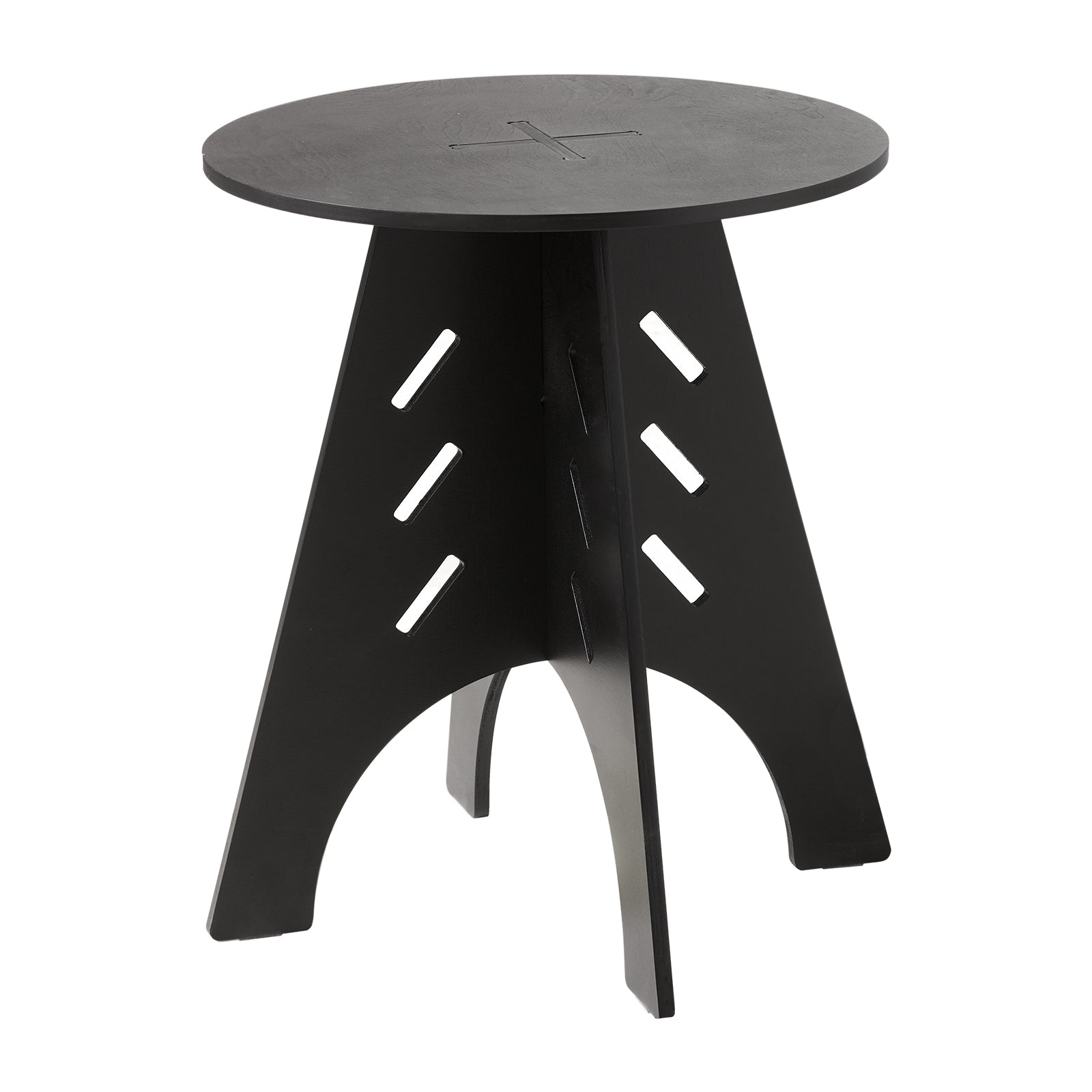 SoBuy HFBT01-SCH Mesa Auxiliar con Juntas de Espiga Mesita de Noche Mesa de Centro para Salón y Dormitorio 36 x 36 x 55 cm Negro ES