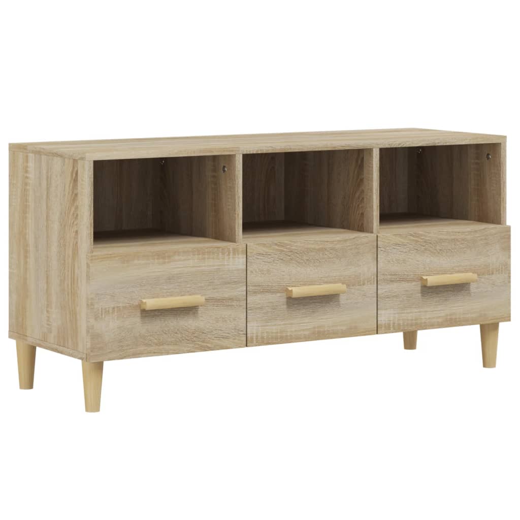 vidaXL Mueble de TV madera contrachapada 102x36x50 cm, Mueble de Salon, Mueble TV, Mueble TV salon, Mesa de TV, Mueble tele