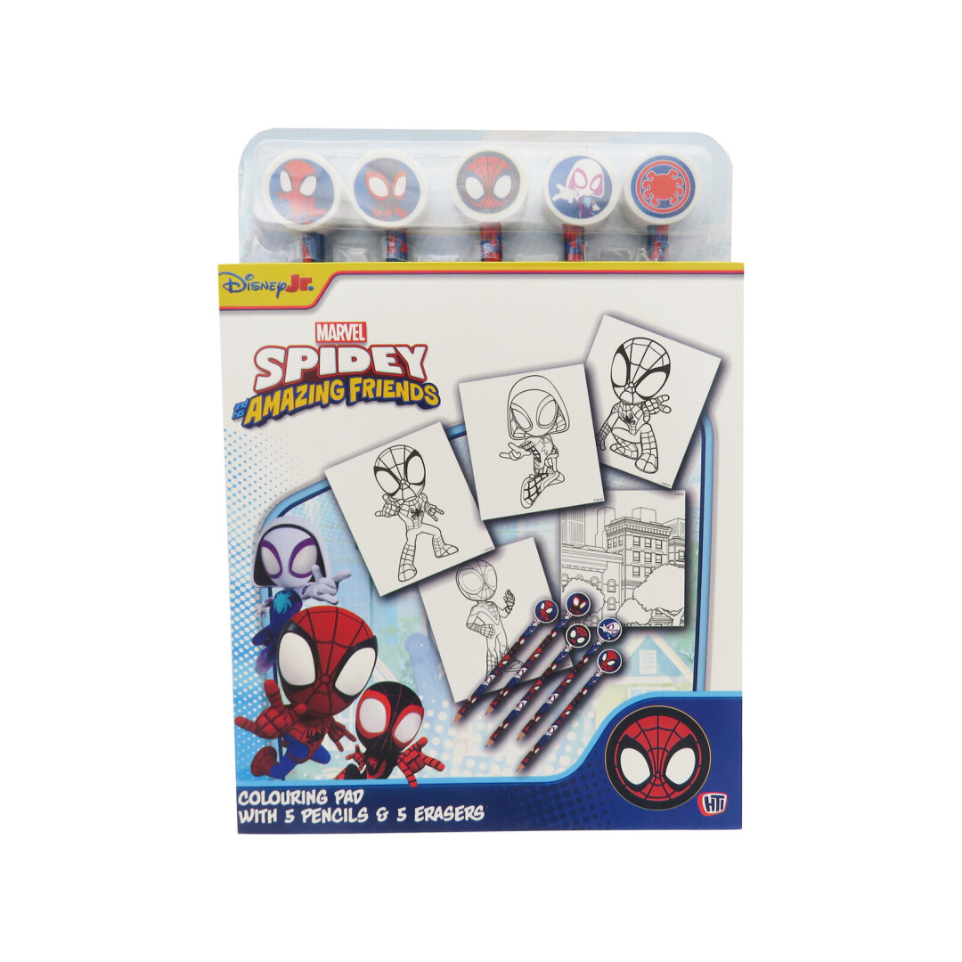 Spidey Libro De Colorear Con Lápices Con Goma