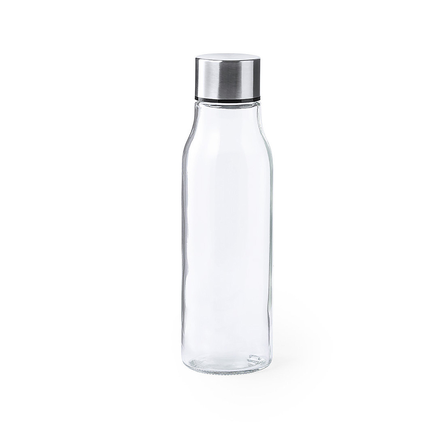 DAM.  Bidón 550 ml borosilicato con tapón acero inox. 6,4x6,4x22,3 cm.