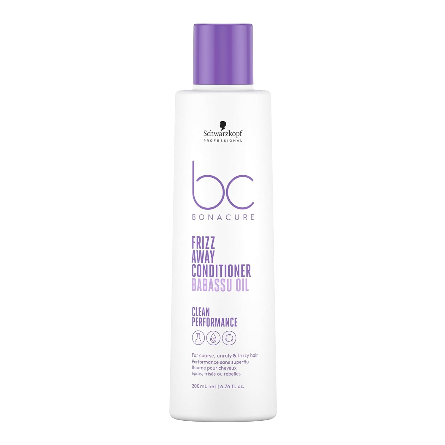 Schwarzkopf Professional Bonacure Frizz Away Conditioner 200 Ml. / Acondicionador anti-encrespamiento para cabello grueso, rebelde y con frizz.