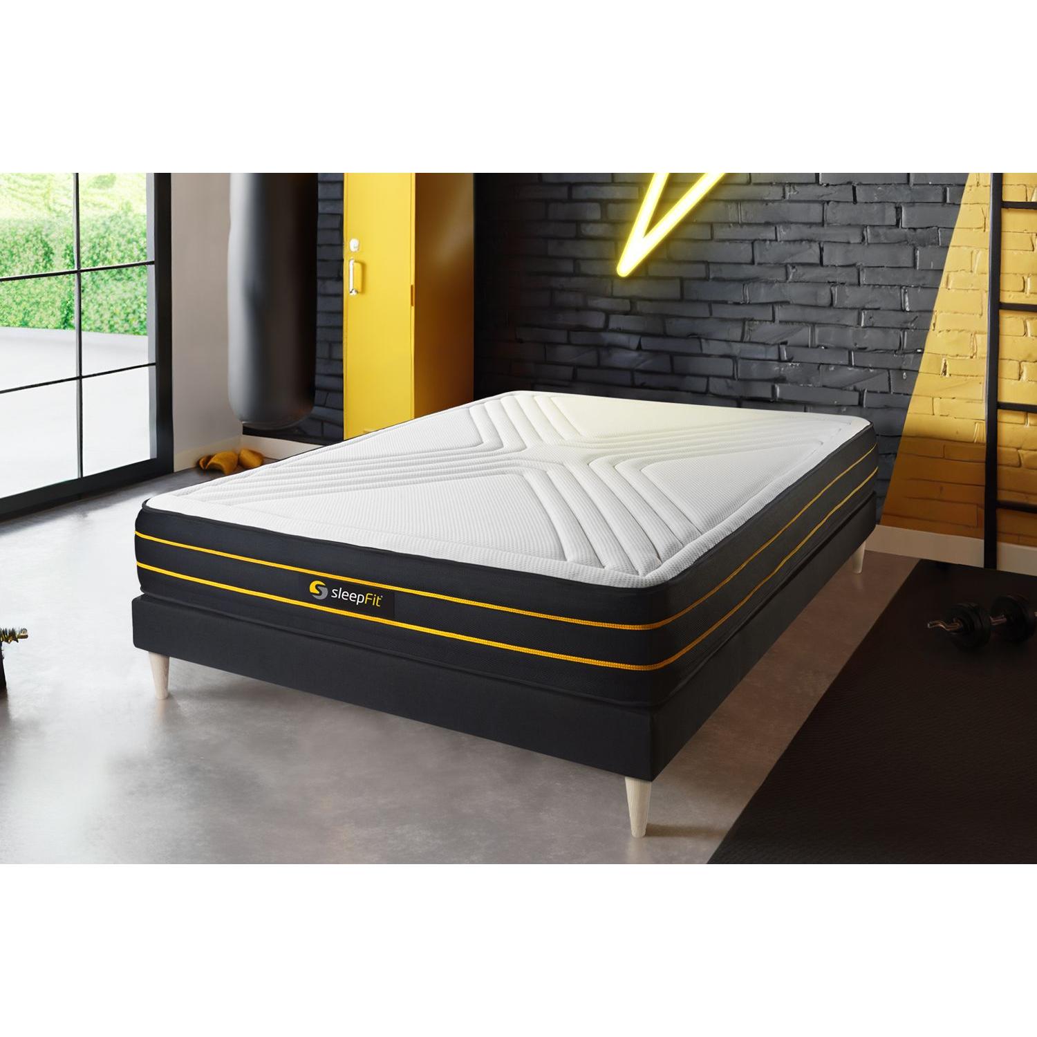 Pack colchón ULTRA 120x190cm + Somier multiláminas, espuma viscoelástica y micromuelles ensacados , 7 zonas de confort