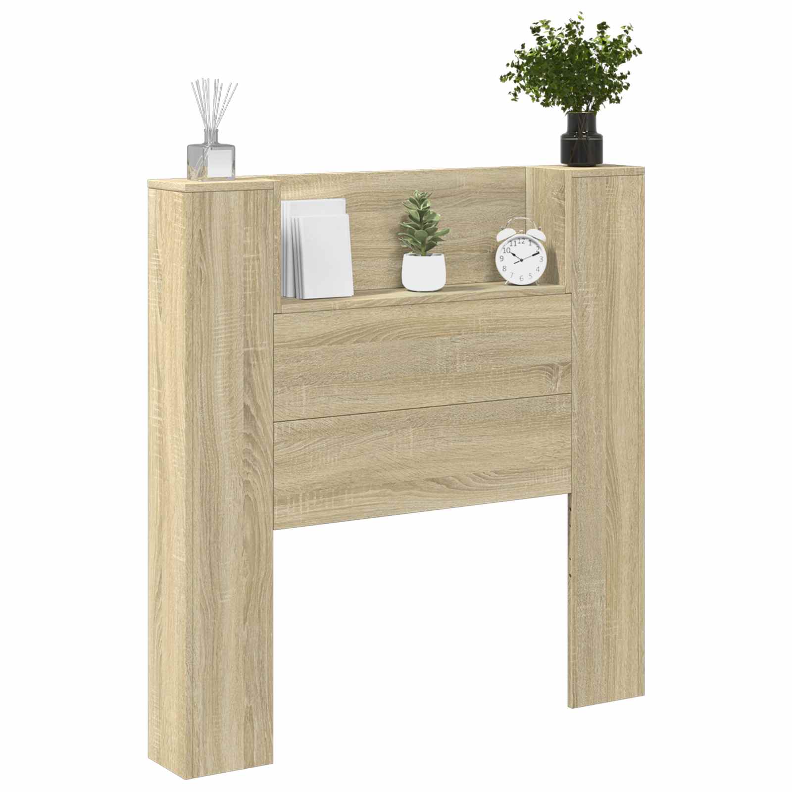 vidaXL Cabecero con estante Roble Sonoma 100 x 16,5 x 103,5 cm