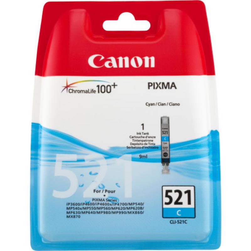 Canon Cli-521 C Cartucho De Tinta 1 Pieza(s) Original Cian
