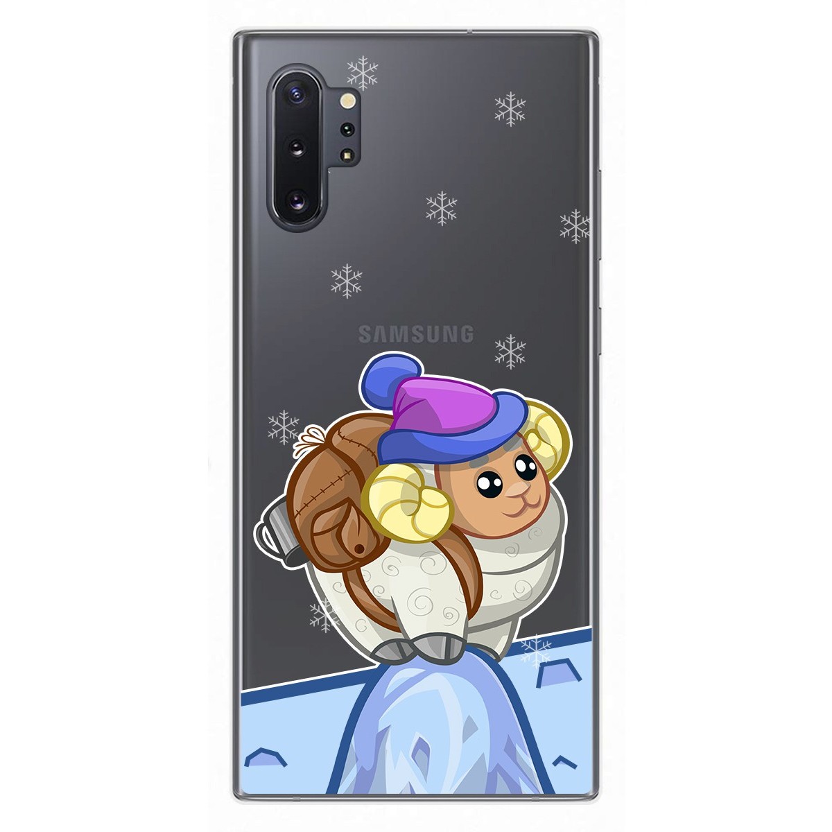 Tumundosmartphone Funda Gel Transparente para Samsung Galaxy Note10+ diseño Cabra Dibujos