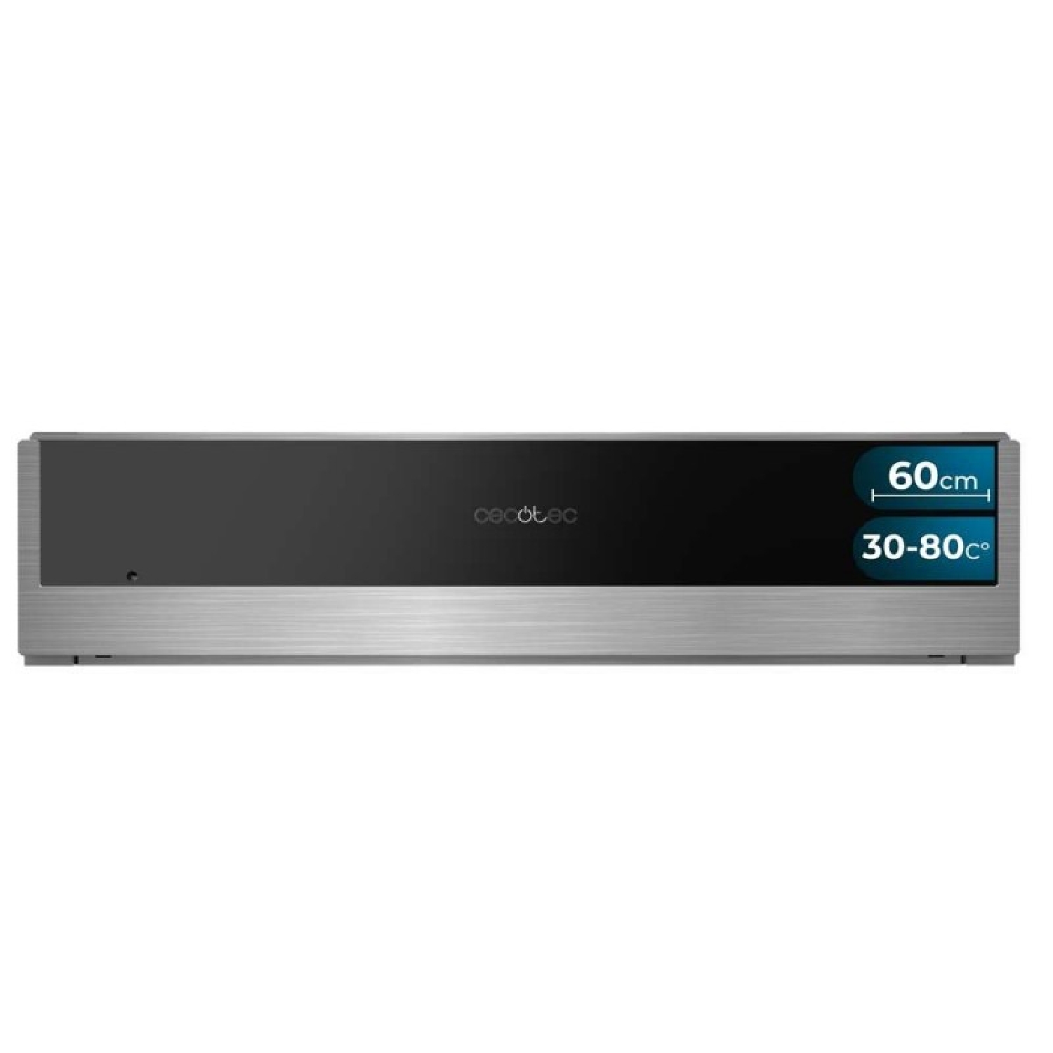 Cecotec Cajón Calientaplatos Integrable 60cm Bolero Hexa WD Edge. 470W Potencia Máxima, Temperatura Ajustable 30-80º