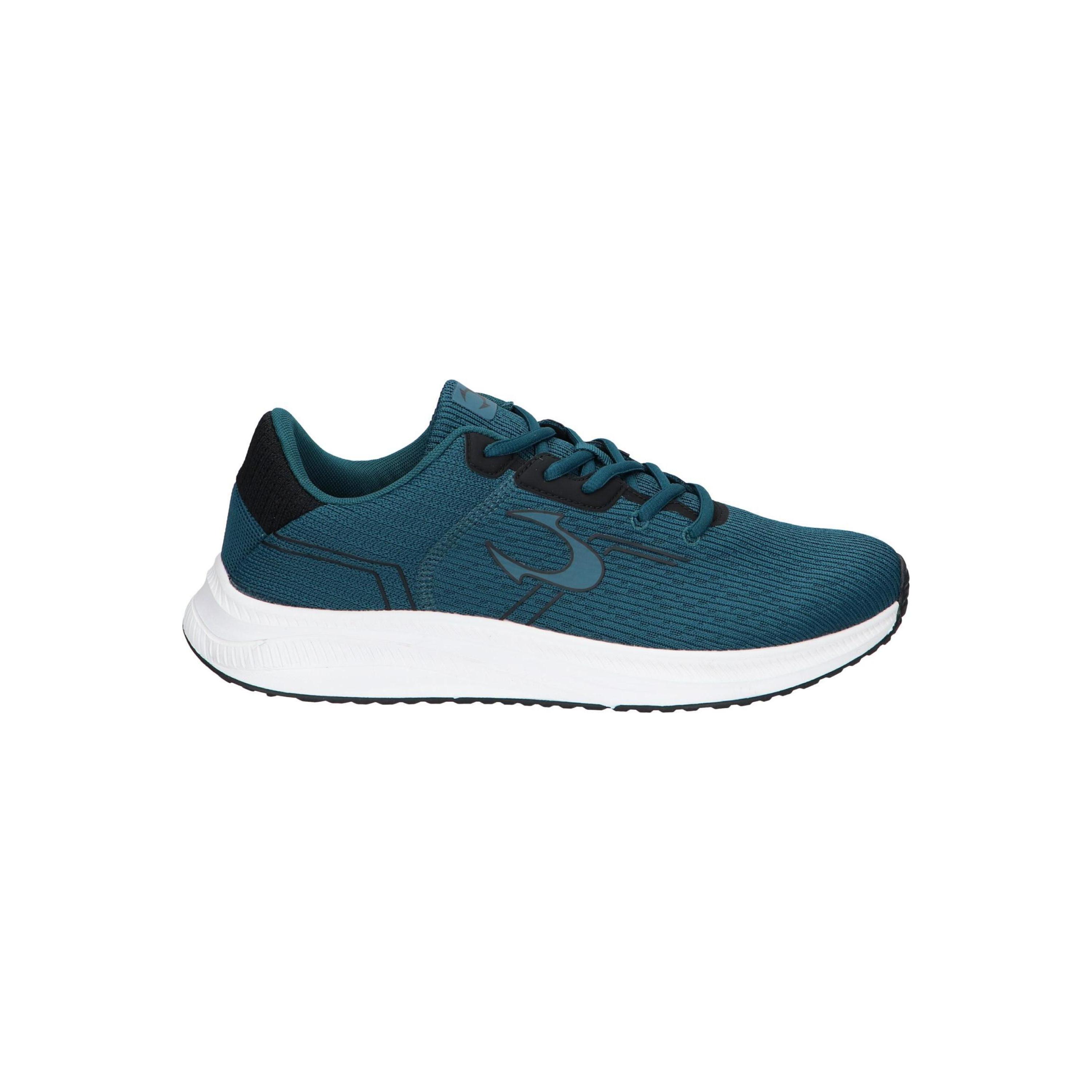John Smith men's casual sneakers in blue, lightweight canvas with textile lining, rubber sole, and cord closure, ideal for walking in all seasons and designed for a comfortable active lifestyle, perfect men's sneakers for every occasion.