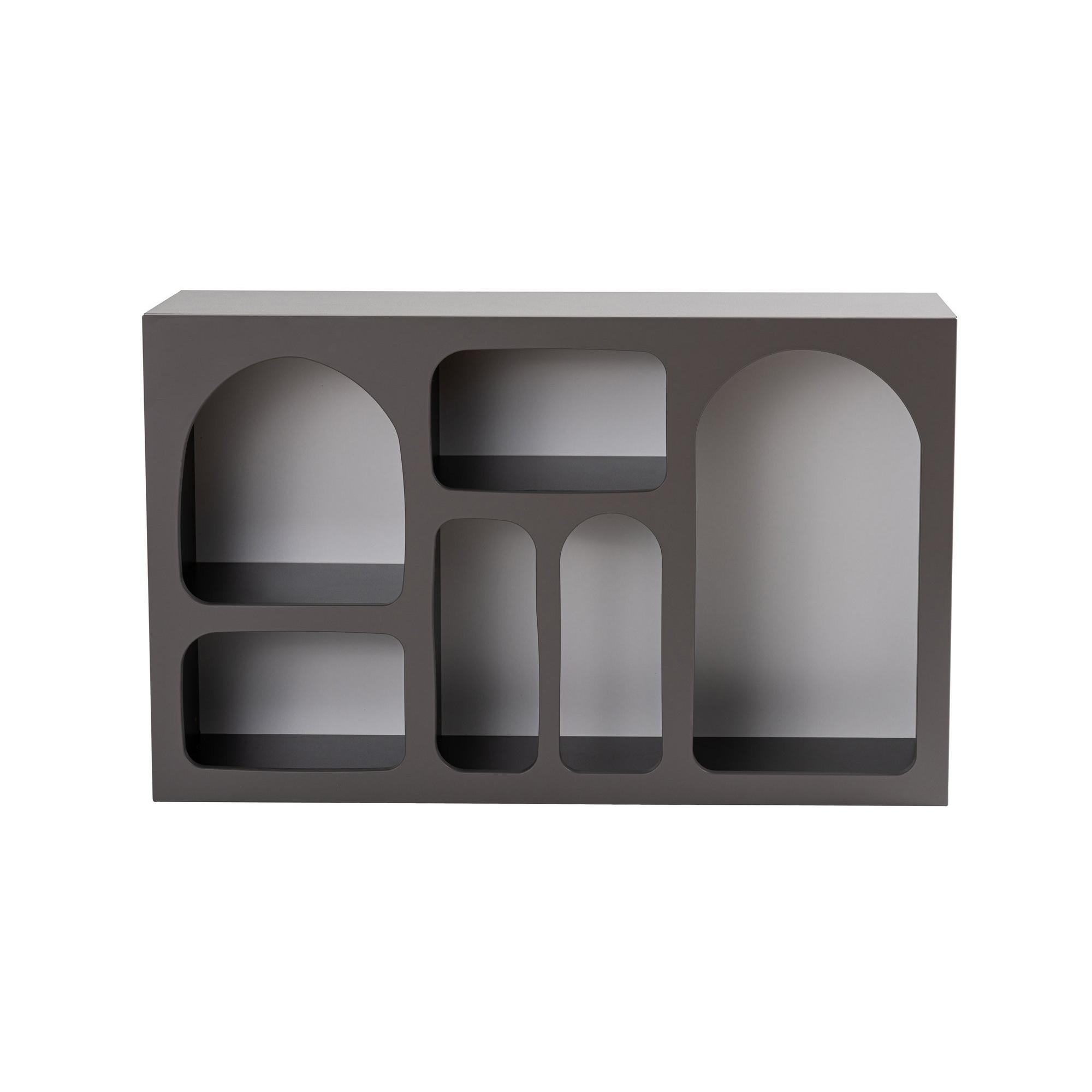 Habitat y Jardin - Aparador de madera "Liva 120" - 120 x 37 x 74 cm - Gris antracita