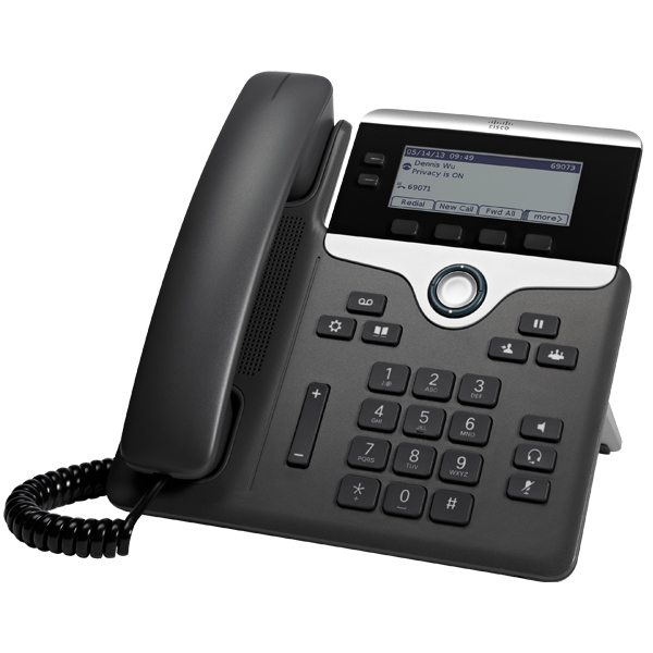Teléfono IP Cisco 7821 - Cable - Montable en Pared - 2 x Total de línea - VoIP - Identificación de l