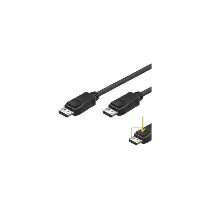 Ewent - EC1401 cable DisplayPort 2 m Negro EC1401