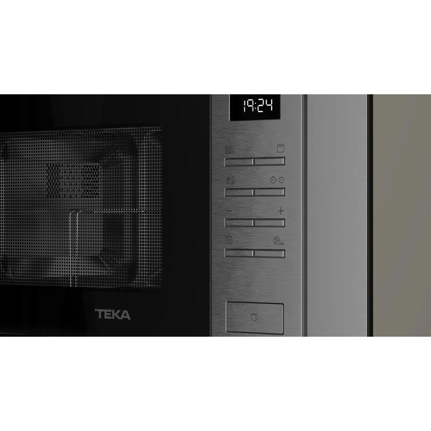 Microondas Integrable 800W con Grill 1W 20L Teka MSEG 620 FI | 8 menús acceso directo, 3 funciones de cocinado, Antihuellas, Descongelación por tiempo, Inox