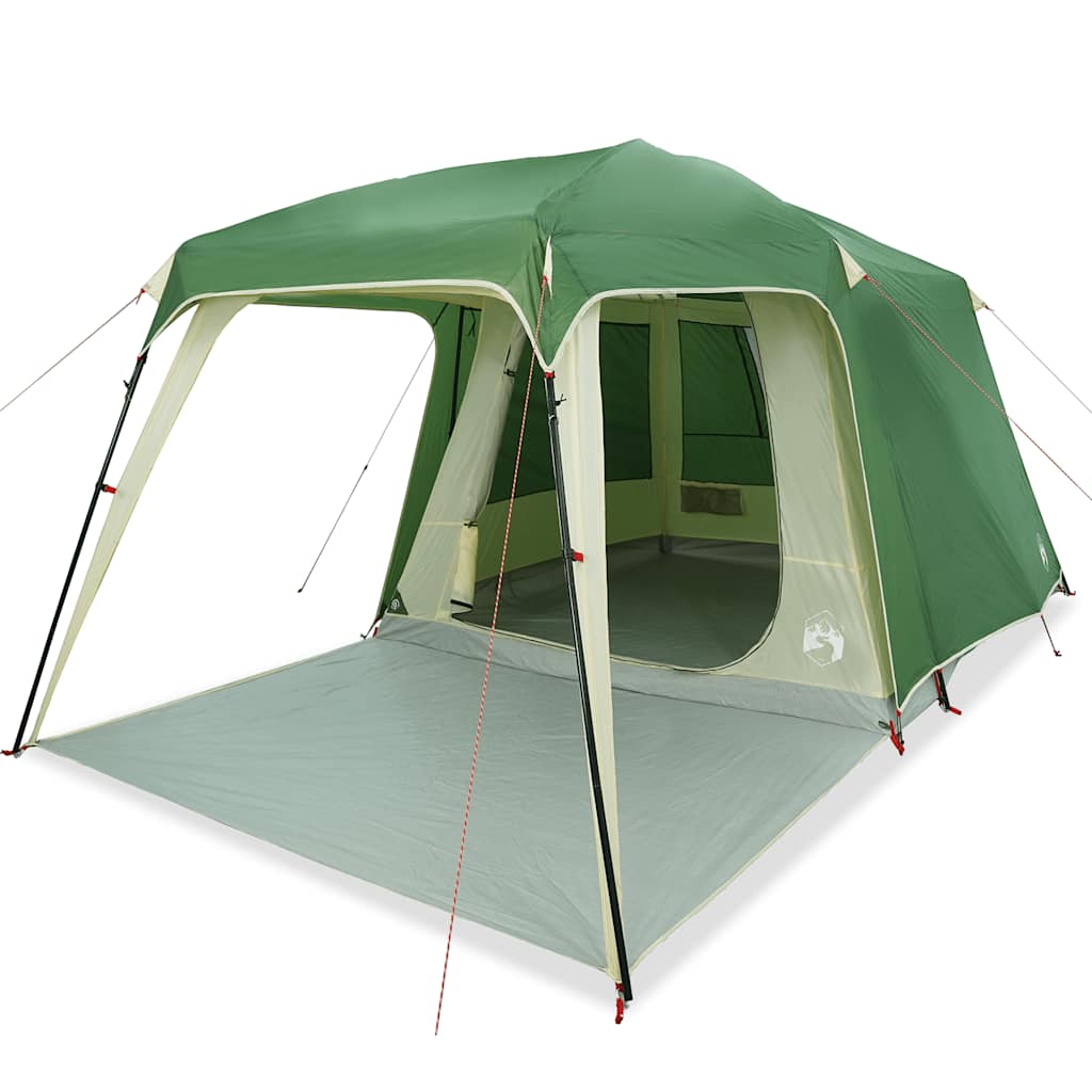 vidaXL Tienda de campaña iglú on porche 5 personas impermeable verde