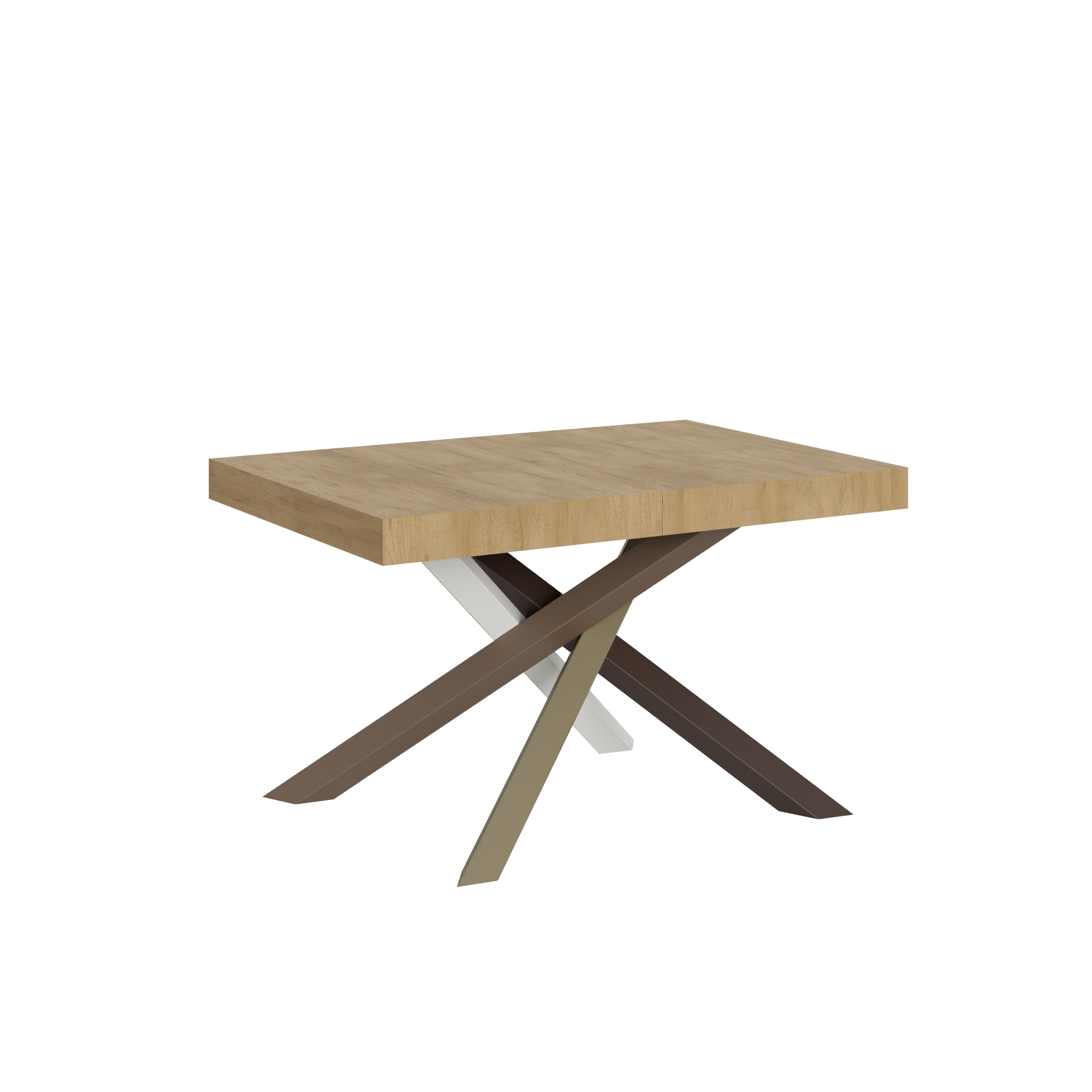Mesa extensible 120/380x90 cm Volantis patas roble natural multicolor 4/C - Itamoby