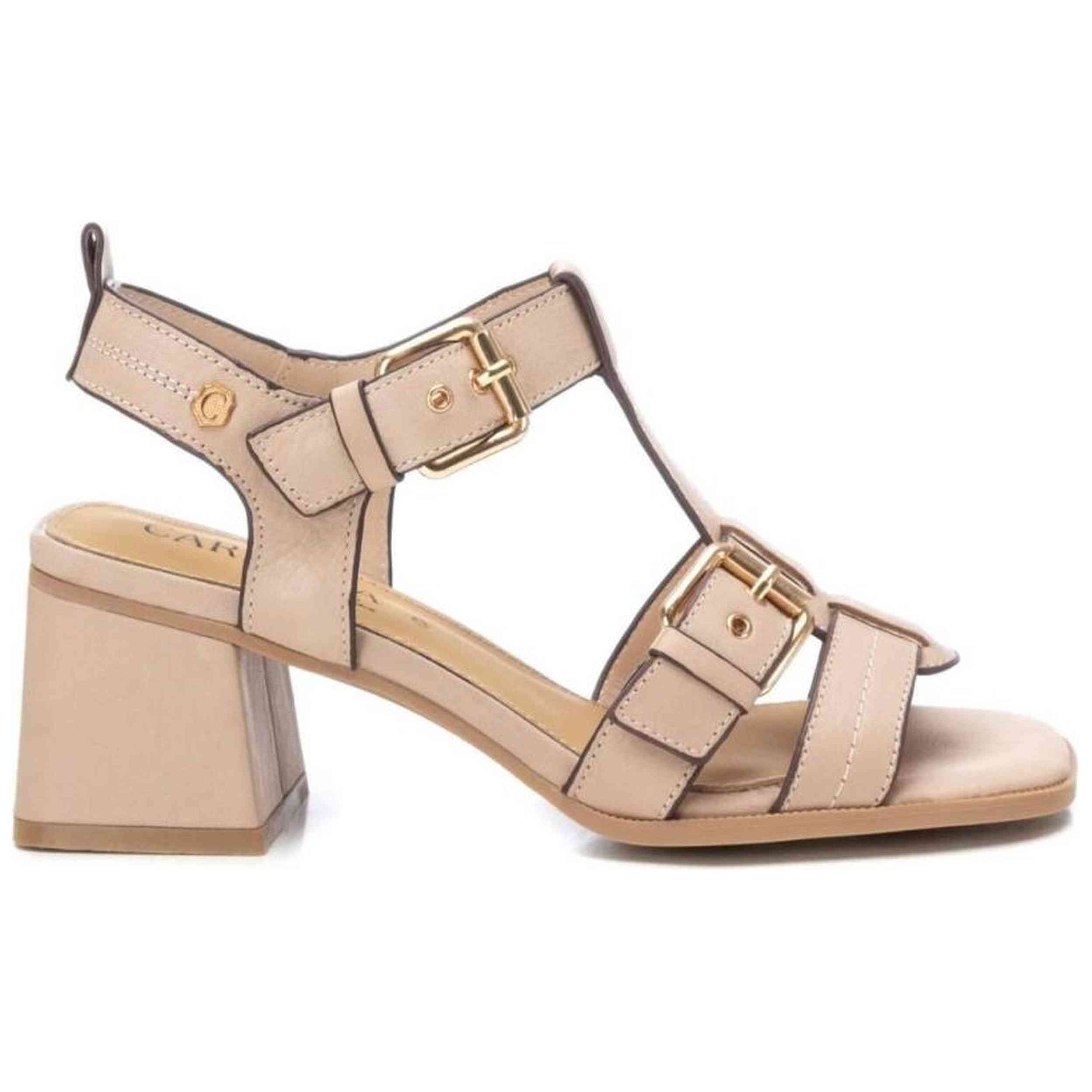 Sandalias De Tacon Carmela para Mujer en color Beige