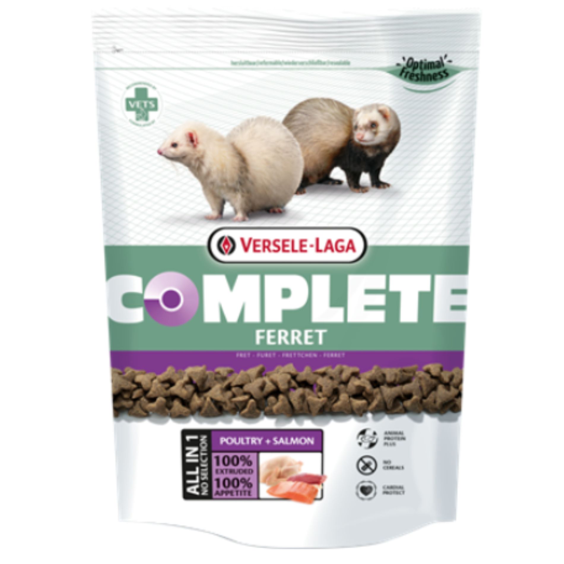 Versele-Laga Huron Complete. Alimento Todo en Uno Rico en Proteínas para Hurones - Pienso para Hurones - 750gr y 2.5kg - Versele Laga