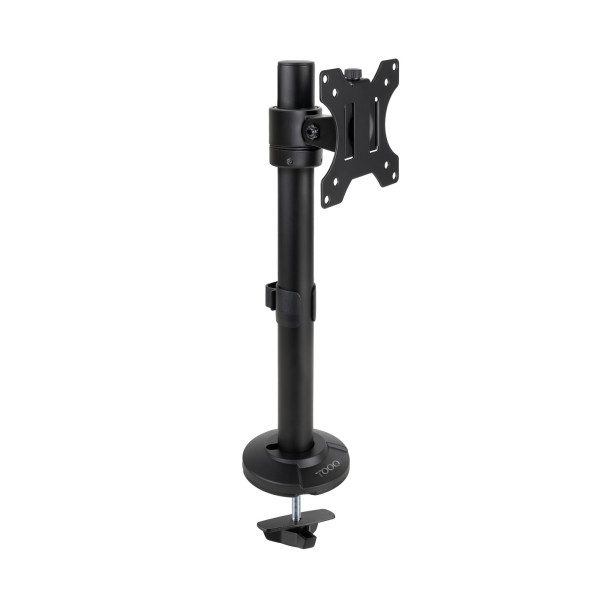 Tooq soporte de mesa para monitor de 17”-32” - altura, rotacion y giro regulables - gestion de cables - peso max 8kg - vesa 100x100mm - color negro