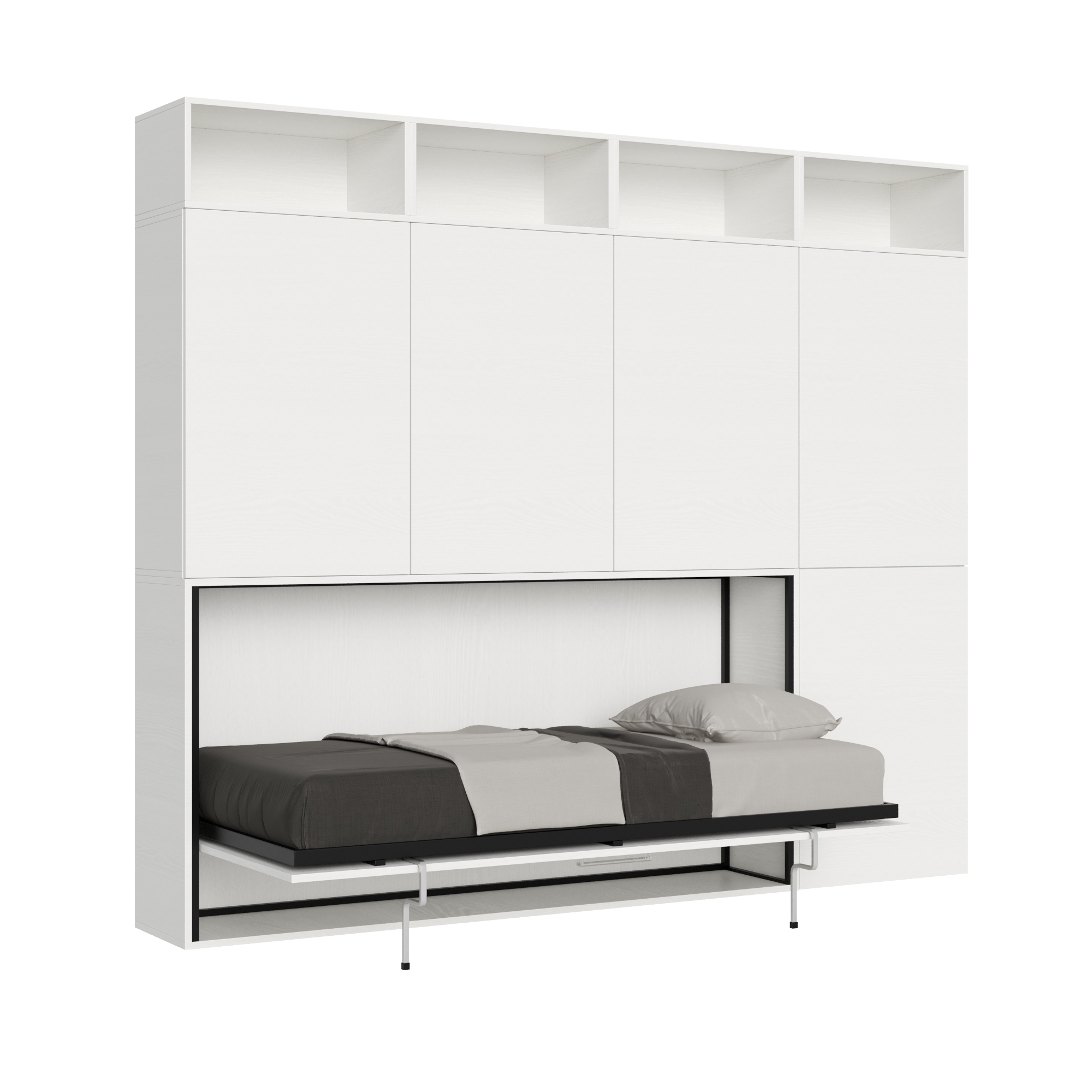 Cama individual Kando Fresno Blanco composición B - Itamoby