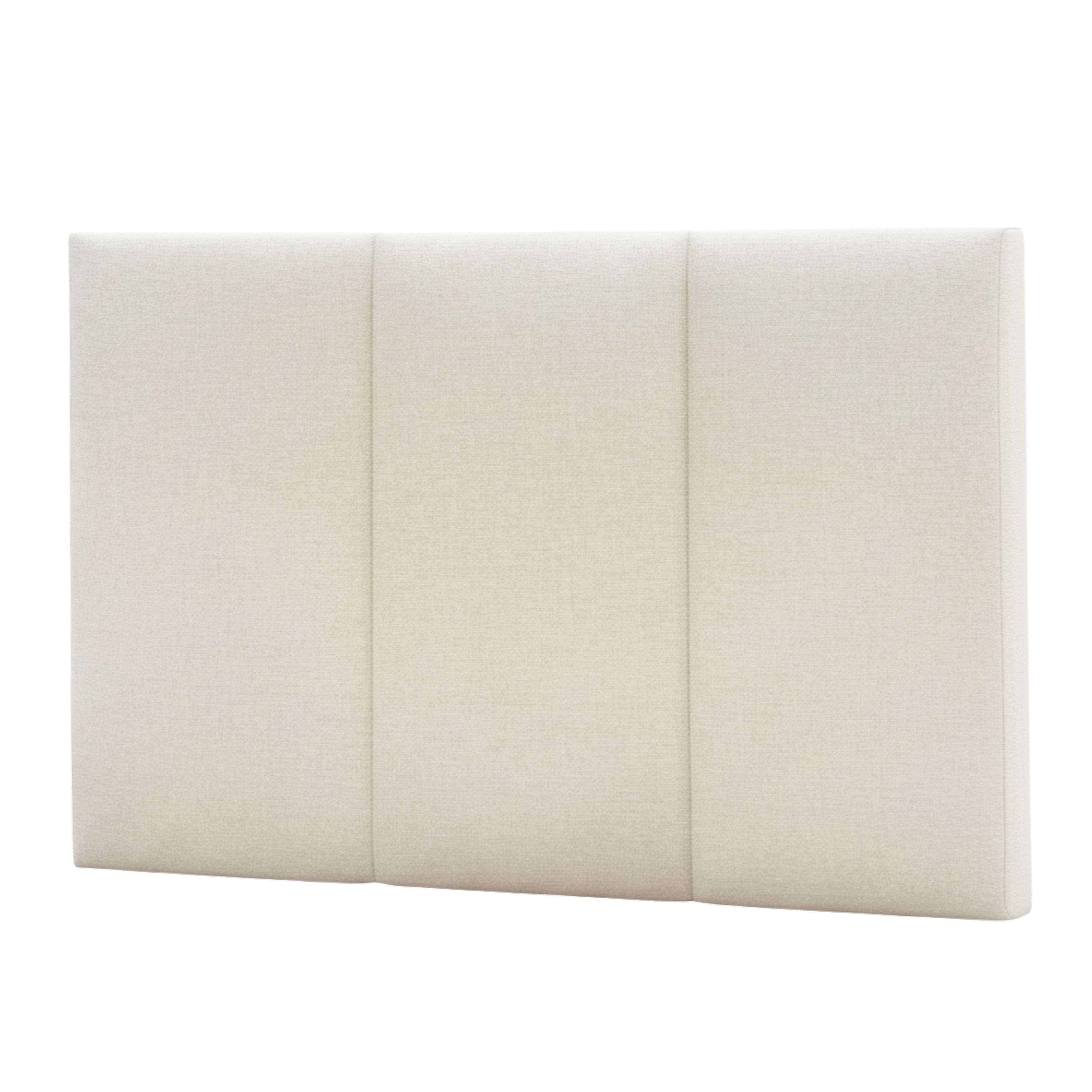 Miroytengo Cabecero de Cama 165 cm Navoi dormitorio Beige cabezal tapizado no desenfundable material melamina y poliéster