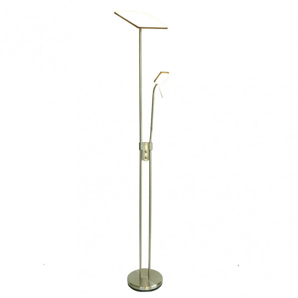Pie de salon betelgeuse 18+5w 4000k cuero 1800/500lm 180x25,5x25,5 cm c/regulador de intens.