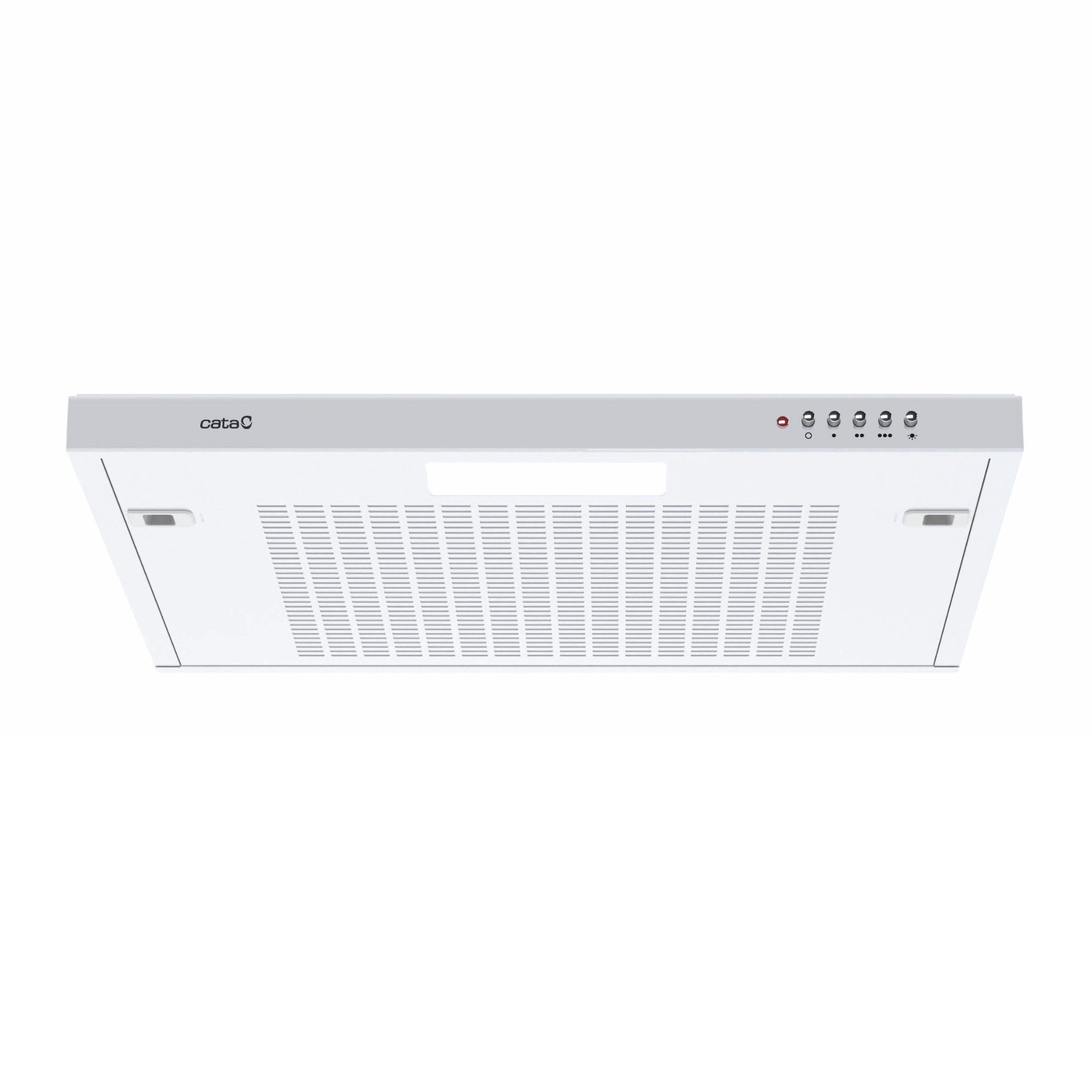 CATA Campana Extractora Cocina Bajo Mueble LFK 6001 WH Panel Control Mecánico 3 Niveles Extraccion Nivel Sonoro 56dB Gran Extracción 195 m3/h Motor Tangencial Extra Silencioso LED E-14 Fácil Instalación Filtros Lavables Color Blanco
