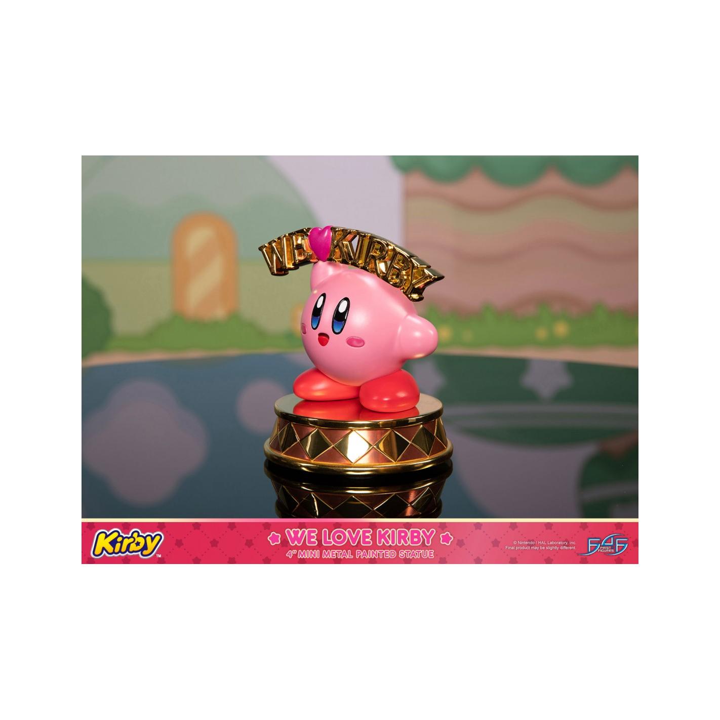 Figura Kirby Estatua Metal We Love Kirby 10 cm (Color Edition)