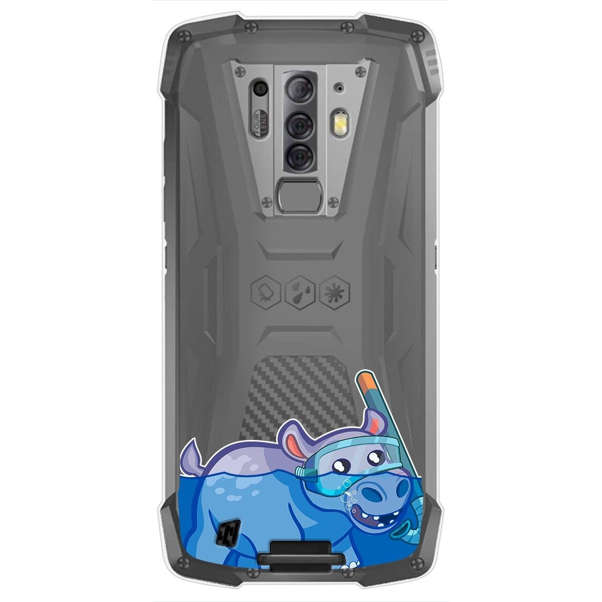 Tumundosmartphone Funda Gel Transparente para Blackview BV6900 / BV6900 Pro diseño Hipo Dibujos