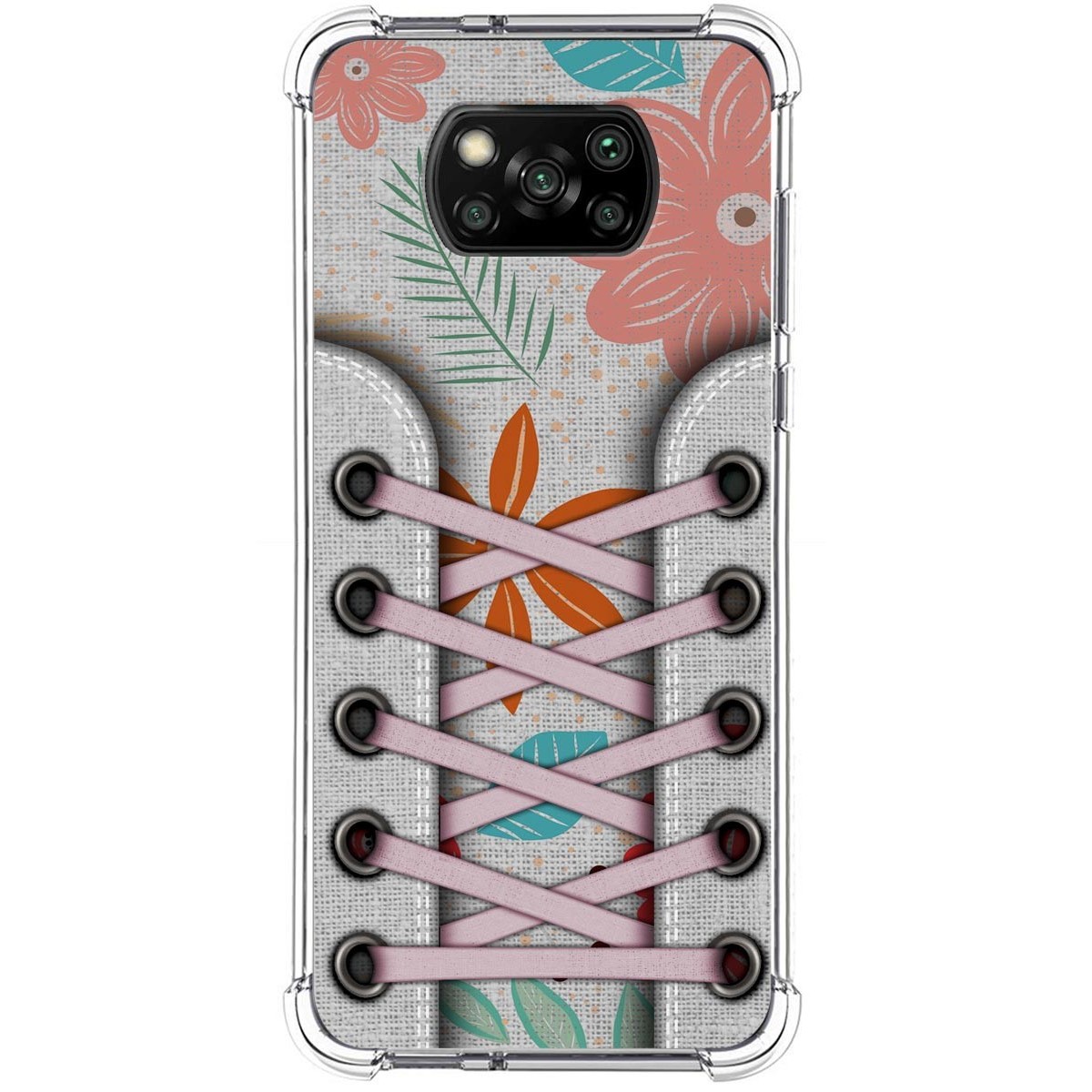 Tumundosmartphone Funda Silicona Antigolpes para Xiaomi POCO X3 NFC / X3 Pro diseño Zapatillas 09 Dibujos