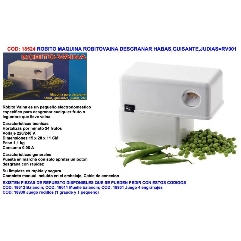 Robito maquina robitovaina desgranar habas,guisante,judias rv001