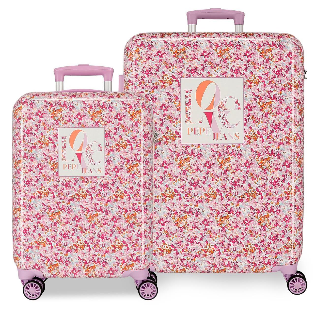 Juego de maletas Pepe jeans Sandra malva 48x68x26 cm