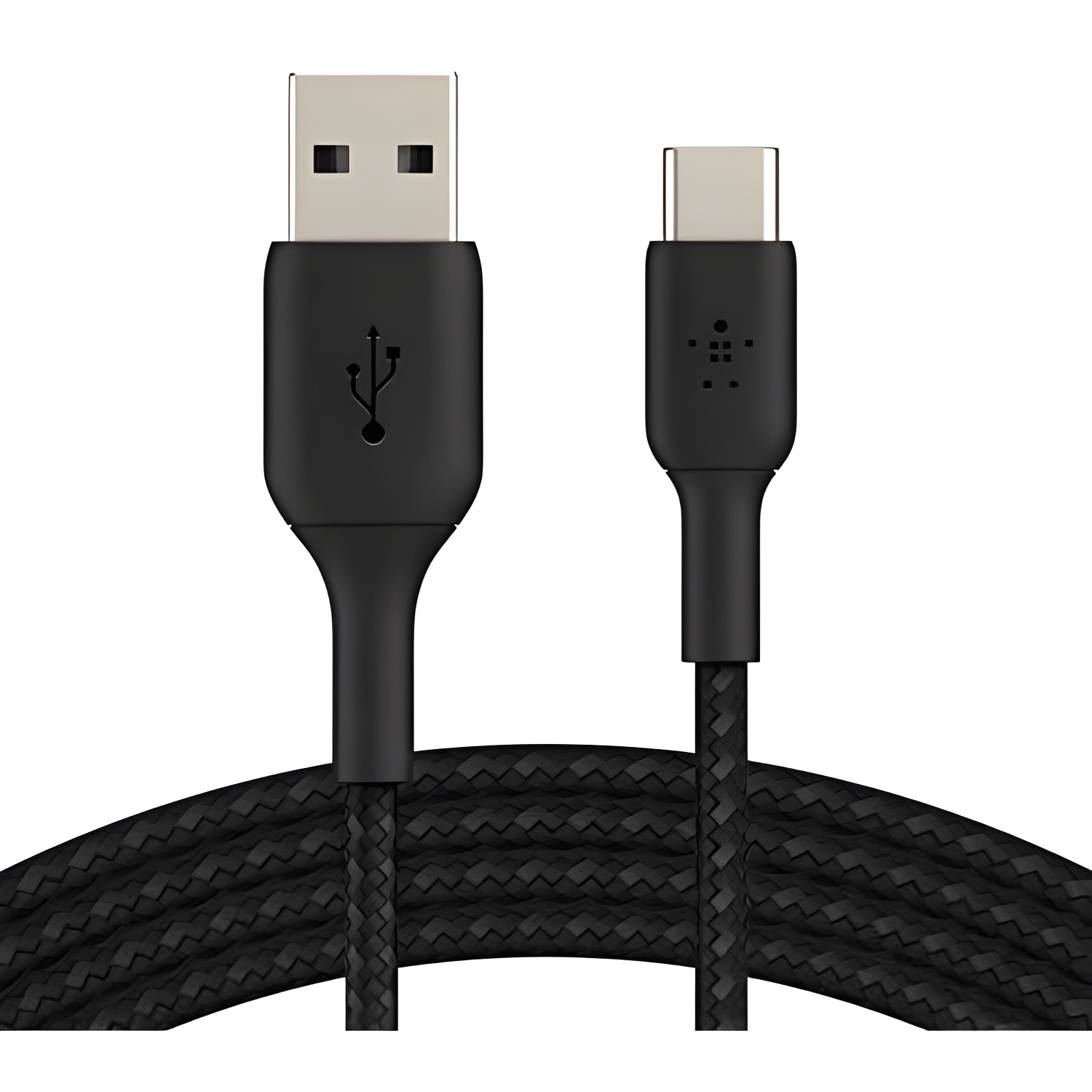 Belkin Cable USB-C Trenzado Boost Charge para Note 10, S10, Pixel 4, Ipad Pro, Nintendo Switch y Otros 3m Negro