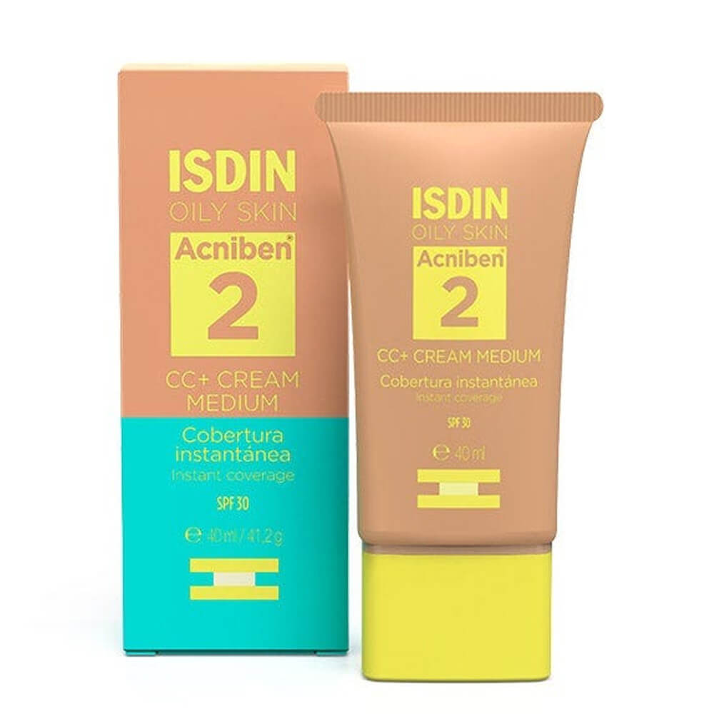 Isdin Acniben Cc+ Cream Spf30+ 40 ml Color Medium