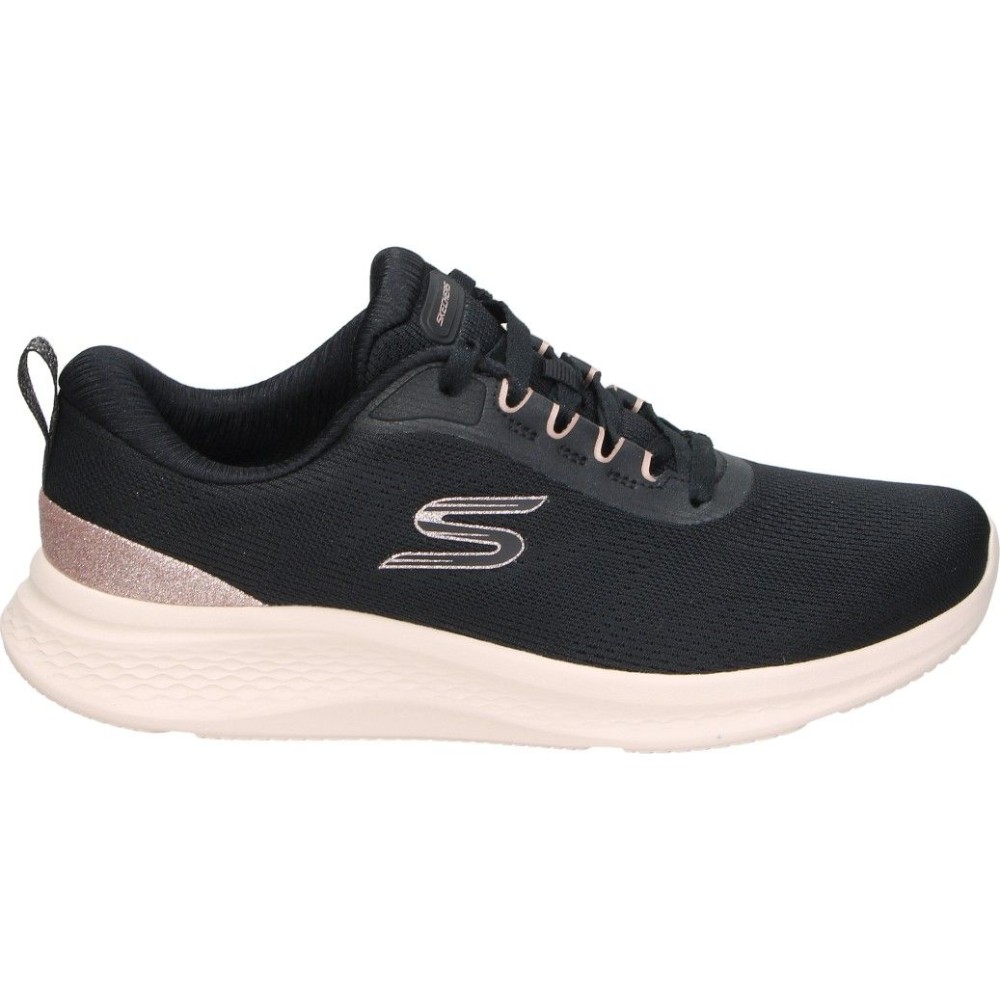 SKECHERS | Zapatillas Skechers Skech-Lite Pro 2.0 Brilliant Shimmer para Mujer – Deportiva Negra con Brillos – Sneakers con Cordones – Plantilla Air Cooled Memory Foam – Vegan – Apto para Lavadora – Modelo 150629-BKRG