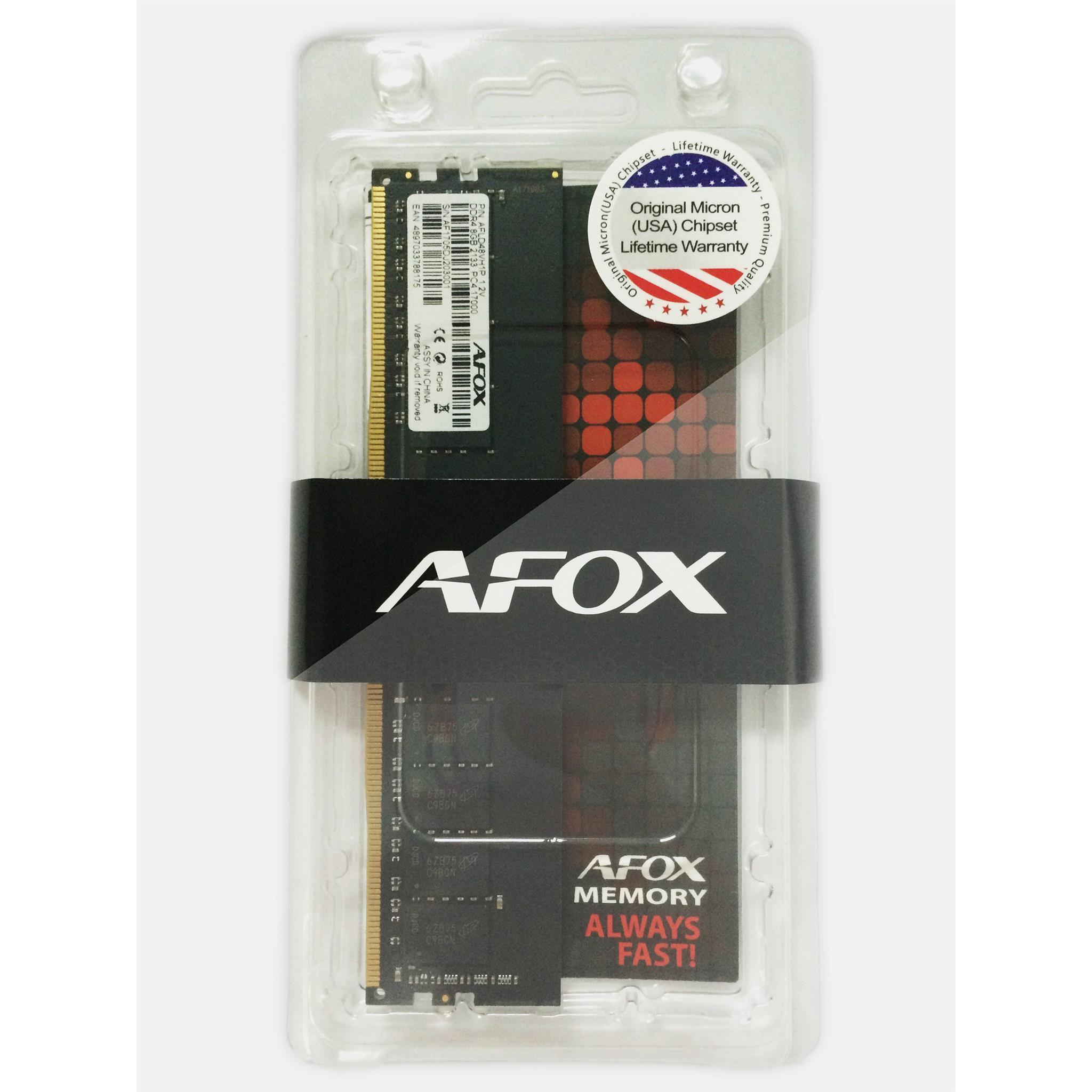 Afox Memoria RAM DDR4 AFOX, 16 GB, 2400mhz, CL17